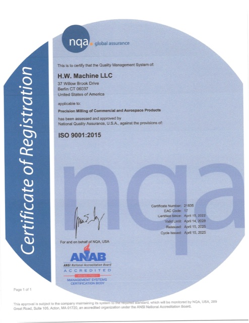 ISO 9001:2015 certificate